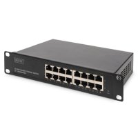 DIGITUS 16-Port Gigabit Switch, 10 Zoll, Unmanaged