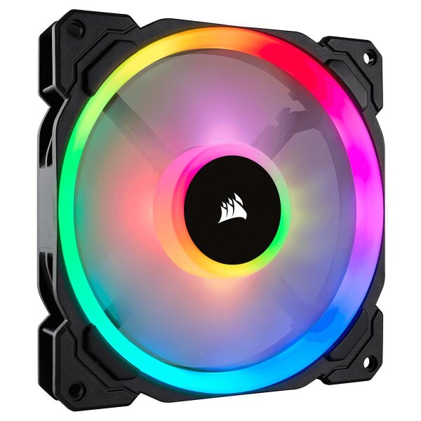 Corsair LL140 RGB, Ventilator, 14 cm, 600 RPM, 1300 RPM, 25 dB, 51,5 cfm