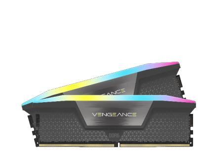 Corsair Vengeance RGB CMH32GX5M2B5600Z40, 32 GB, 2 x 16 GB, DDR5, 5600 MHz, 288-pin DIMM, Schwarz