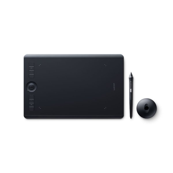 Wacom Intuos Pro M South, Verkabelt & Kabellos, 5080 lpi, 224 x 148 mm, USB/Bluetooth, Stift, Schwarz