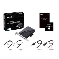 ASUS ThunderboltEX 4, PCIe, Mini DisplayPort, PCIe, Thunderbolt, USB 2.0, USB 3.2 Gen 2 (3.1 Gen 2), PCIe 3.0, Schwarz, PC, Intel Thunderbolt 4 JHL8540