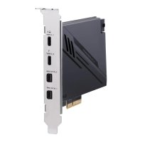 ASUS ThunderboltEX 4, PCIe, Mini DisplayPort, PCIe, Thunderbolt, USB 2.0, USB 3.2 Gen 2 (3.1 Gen 2), PCIe 3.0, Schwarz, PC, Intel Thunderbolt 4 JHL8540