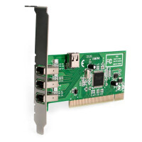 StarTech.com 4 Port 1394a FireWire PCI Schnittstellenkarte - 3x extern 1x intern, PCI, IEEE 1394/Firewire, Grün, Metallisch, CE, UL, FCC, REACH, TAA, Microsoft WHQL Certified, Texas Instruments - TSB12LV26, 0,4 Gbit/s