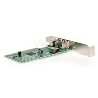 StarTech.com 4 Port 1394a FireWire PCI Schnittstellenkarte - 3x extern 1x intern, PCI, IEEE 1394/Firewire, Grün, Metallisch, CE, UL, FCC, REACH, TAA, Microsoft WHQL Certified, Texas Instruments - TSB12LV26, 0,4 Gbit/s