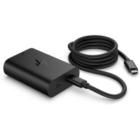 HP 65 W GaN USB-C-Laptop-Ladegerät, Drinnen, AC, 20 V, 8 A, 10 m, Schwarz