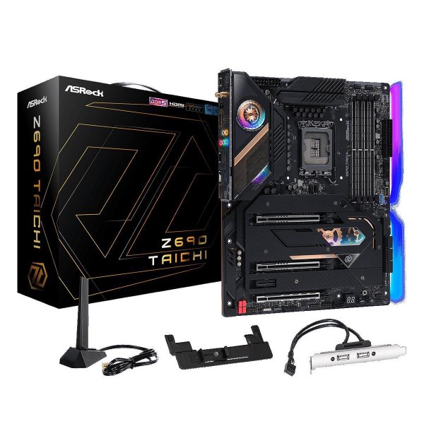 ASRock Z690 Taichi, Intel, LGA 1700, Intel® Celeron®, Intel® Core™ i3, Intel® Core™ i5, Intel® Core™ i7, Intel® Core™ i9, Intel® Pentium®, DDR5-SDRAM, 128 GB, DIMM