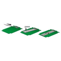 Delock 62544, SATA, M.2, Grün, 100 mm, 70 mm, 7 mm