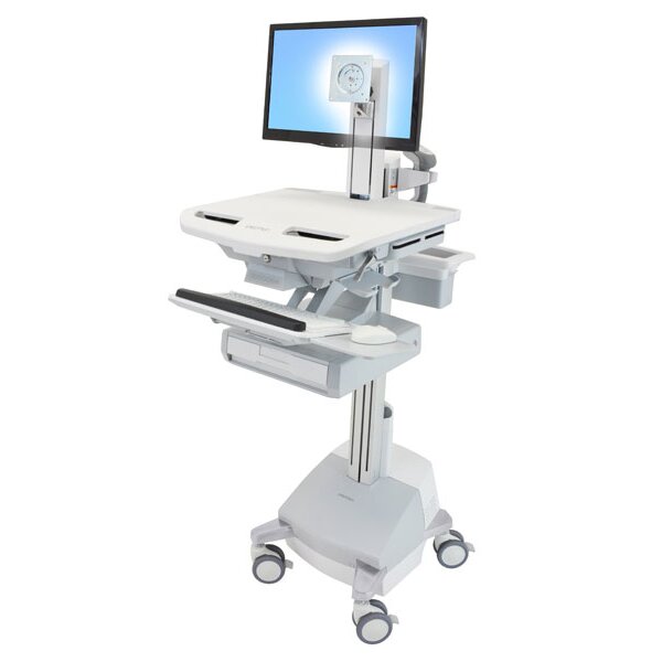 Ergotron StyleView - Multimedia-Wagen - Aluminium - Grau - Weiß - Aluminium - Kunststoff - Zink Stahl - Flachbildschirm - 16,8 kg - 61 cm (24 Zoll)