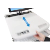 Ergotron StyleView - Multimedia-Wagen - Aluminium - Grau - Weiß - Aluminium - Kunststoff - Zink Stahl - Flachbildschirm - 16,8 kg - 61 cm (24 Zoll)