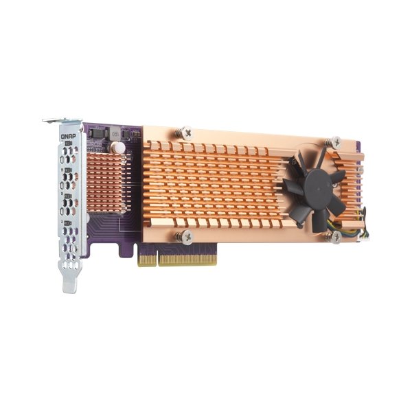 QNAP QM2-4P-384, PCIe, PCIe, PCIe 3.0, Aktiv, 1 Lüfter, 68,9 mm