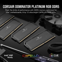 Corsair Dominator Platinum CMT32GX5M2D6000Z36, 32 GB, 2 x 16 GB, DDR5, 6000 MHz, 288-pin DIMM