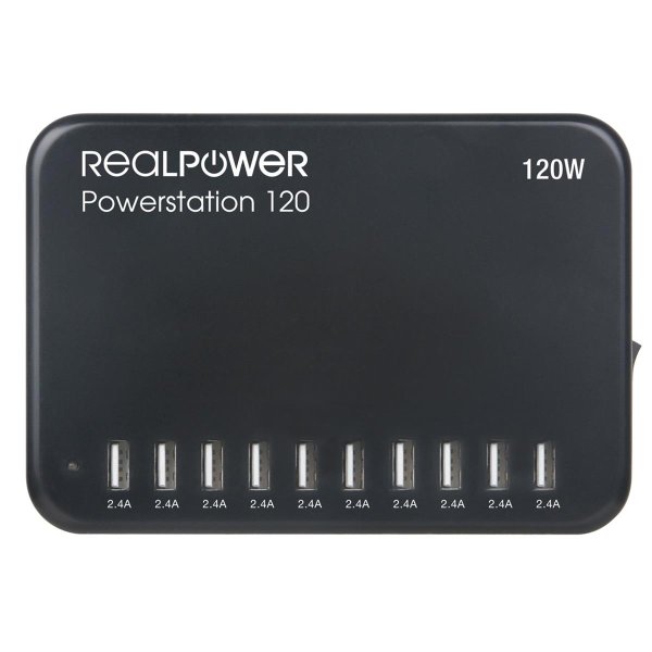 RealPower Power Station 120, Indoor, AC, Schwarz