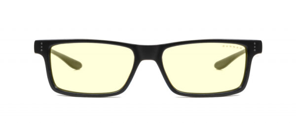 Gunnar Optiks Cruz, Unisex, Rechteck, Schwarz, Nylon, Bernstein, 5,5 cm