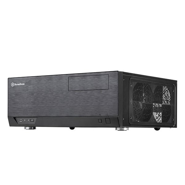 SilverStone GD09B-C, HTPC, PC, Schwarz, ATX, micro ATX, SSI CEB, Aluminium, Kunststoff, Stahl, 13,8 cm