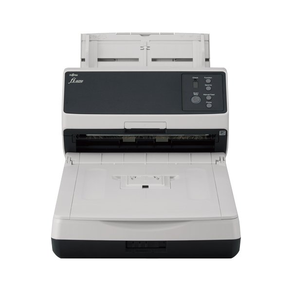 Ricoh fi-8250, 216 x 355,6 mm, 600 x 600 DPI, 50 Seiten pro Minute, Graustufen, Monochrom, ADF + Scanner mit manueller Zuführung, Schwarz, Grau