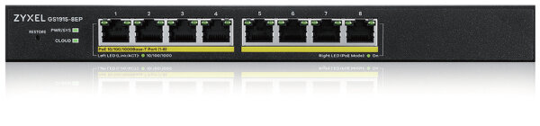 ZyXEL GS1915-8EP, Managed, L2, Gigabit Ethernet (10/100/1000), Vollduplex, Power over Ethernet (PoE)