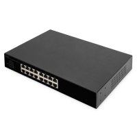 DIGITUS 16-Port Gigabit Switch, 19 Zoll, Unmanaged