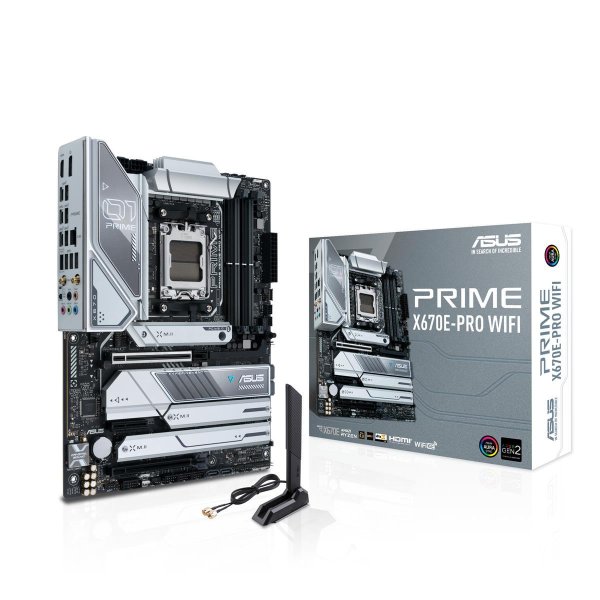 ASUS PRIME X670E-PRO WIFI, AMD, Buchse AM5, DDR5-SDRAM, 128 GB, DIMM, Zweikanalig