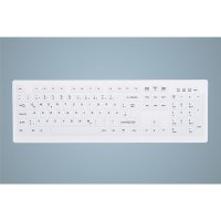 Active Key AK-C8100, Volle Größe (100%), Kabellos, RF Wireless, Membran Key Switch, QWERTZ, Weiß