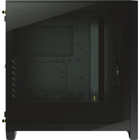 Corsair 4000D Airflow, Midi Tower, PC, Schwarz, ATX, EATX, micro ATX, Mini-ITX, Kunststoff, Stahl, Gehärtetes Glas, 17 cm