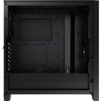 Corsair 4000D Airflow, Midi Tower, PC, Schwarz, ATX, EATX, micro ATX, Mini-ITX, Kunststoff, Stahl, Gehärtetes Glas, 17 cm