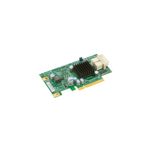 Supermicro AOC-SLG3-2E4, PCIe, Mini-SAS, PCIe 3.0, Grün, 3,2 Gbit/s, 6 W