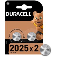 Duracell Knopfzelle CR2025 B2 Lithium, Einwegbatterie,...