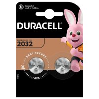 Duracell Knopfzelle CR2032 B2 Lithium, Einwegbatterie,...