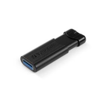 Verbatim PinStripe 3.0 - USB 3.0-Stick 32 GB ? - Schwarz, 32 GB, USB Typ-A, 3.2 Gen 1 (3.1 Gen 1), Dia, 7 g, Schwarz