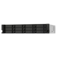 QNAP TS-1273AU-RP-8G, NAS, Rack (2U), Ryzen Embedded, V1500B, Aluminium, Schwarz