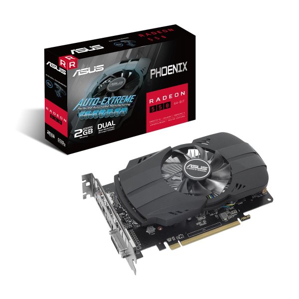 ASUS PH-550-2G, Radeon RX 550, 2 GB, GDDR5, 64 Bit, 5120 x 2880 Pixel, PCI Express 3.0