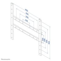 Neomounts Vesa-Platte, 20 kg, 685,8 - 1524 mm (27 - 60"), Schwarz