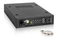 Icy Dock MB491SKL-B, 8,89 cm (3.5"), Carrier Panel, 2.5", SATA, Serial Attached SCSI (SAS), Schwarz, Metall