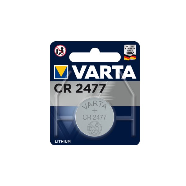 Varta CR 2477, Einwegbatterie, Lithium, 3 V, 1 Stück(e), Silber, 13 g