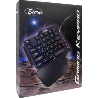 Inter-Tech KB-3035, Mini, Kabelgebunden, USB, QWERTY, RGB-LED, Schwarz