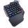 Inter-Tech KB-3035, Mini, Kabelgebunden, USB, QWERTY, RGB-LED, Schwarz