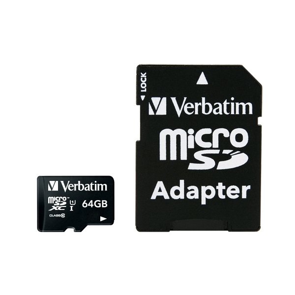 Verbatim Premium, 64 GB, MicroSDXC, Klasse 10, 90 MB/s, Class 1 (U1), V10