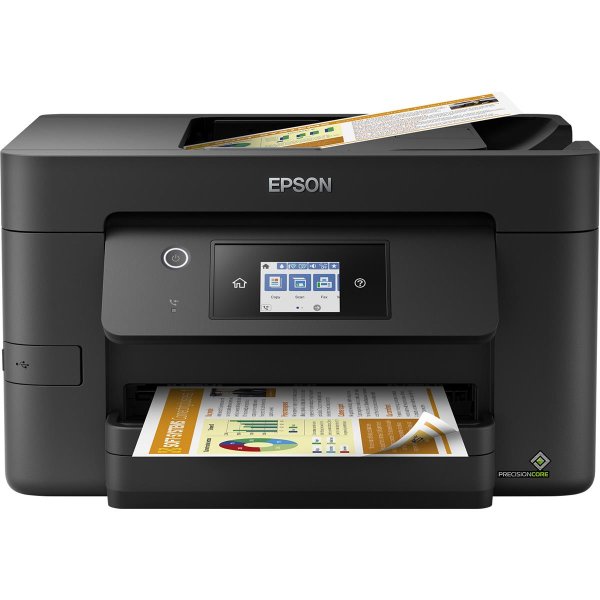 Epson WorkForce Pro WF-3820DWF, Tintenstrahl, Farbdruck, 4800 x 2400 DPI, Farbscan, A4, Schwarz