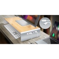 j5create JCT425-N Holz Monitor Ständer mit Docking...