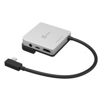 j5create JCD612-N USB-C™ zu 4K 60 Hz HDMI™Reise Dock für iPad Pro®, Apple, iPad Pro® 11 iPad Pro® 12.9" (3rd & 4th Generation) MacBook Pro® (15" 2017 & later) iMac®..., USB Typ-C, Schwarz, Silber