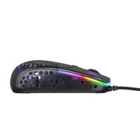 Cherry XTRFY MZ1 Gaming Maus - schwarz - Maus - Optisc, Beidhändig, Optisch, USB Typ-A, 16000 DPI, Schwarz