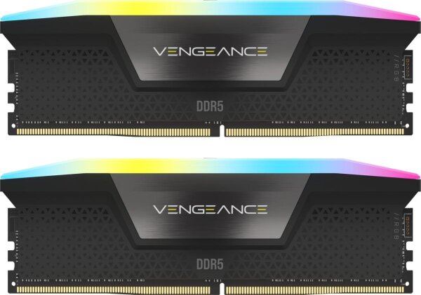 Corsair Vengeance RGB CMH32GX5M2B6200C36, 32 GB, 2 x 16 GB, DDR5, 6200 MHz, 288-pin DIMM