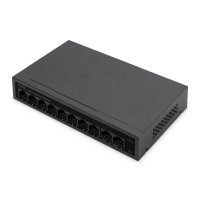 DIGITUS 8- Port Fast Ethernet PoE Netzwerkswitch,...