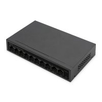 DIGITUS 8- Port Gigabit PoE Netzwerkswitch, Desktop,...