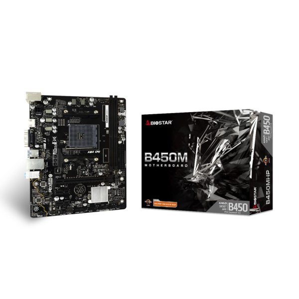 Biostar B450MHP, AMD, Socket AM4, AMD Athlon, AMD Ryzen™ 3, AMD Ryzen™ 5, AMD Ryzen™ 7, 3rd Generation AMD Ryzen™ 9, AMD..., DDR4-SDRAM, 64 GB, DIMM