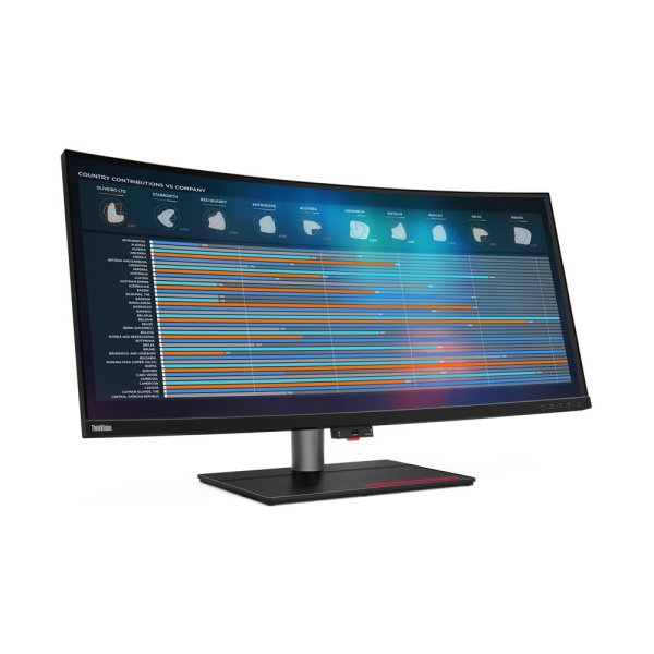 Lenovo ThinkVision P40w-20, 100,8 cm (39.7"), 5120 x 2160 Pixel, 5K Ultra HD, LED, 6 ms, Schwarz