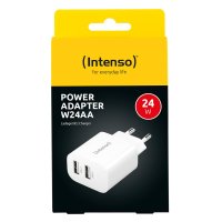 Intenso POWER ADAPTER 2XUSB-A/7802412, Drinnen, AC, 5 V, Weiß