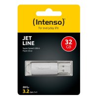 Intenso MEMORY DRIVE FLASH USB3.2 64GB/3541490, 64 GB, USB Typ-A, 3.2 Gen 1 (3.1 Gen 1), 70 MB/s, Kappe, Silber