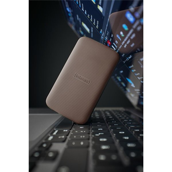 Intenso Lesen/Schreiben bis zu 1000 MB/s/1TB, 1 TB, USB Typ-C, 3.2 Gen 2 (3.1 Gen 2), 1000 MB/s, Braun