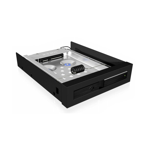 ICY BOX IB-2217ASTS, 8,89 cm (3.5"), Speicherlaufwerkbehälter, 2.5", SATA, SATA II, SATA III, Schwarz, Aluminium, Kunststoff, Edelstahl